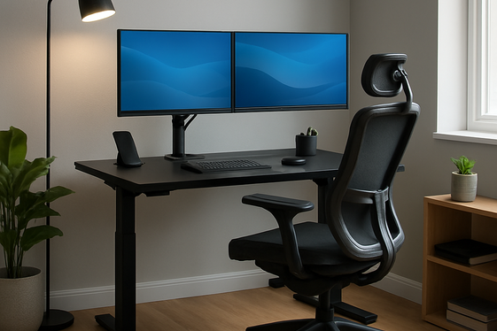 Home Office Equipment and Tech Rentals illustration