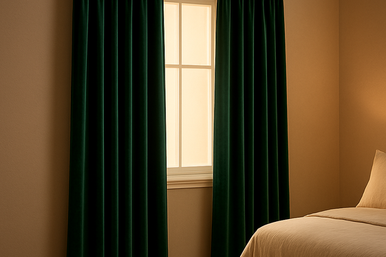 Velvet Drapes and Curtain Rods with Style illustration