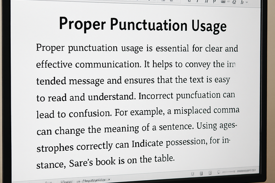 Good Command of Punctuation illustration