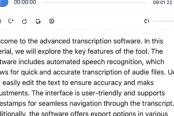 Familiarity with Transcription Software illustration