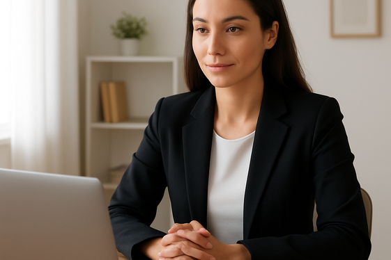 Choose a quiet, well-lit space for your Skype interview illustration