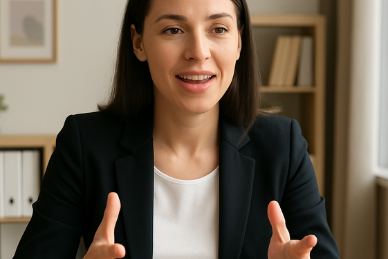 Speak clearly and at a moderate pace illustration