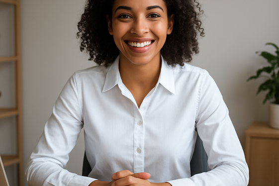 Use positive body language to convey confidence illustration