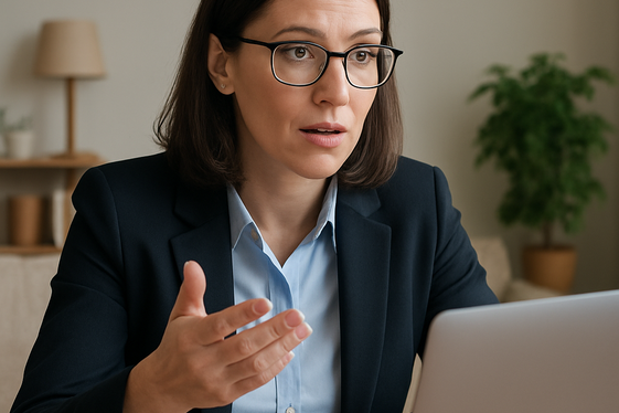 Close the interview with a thoughtful question illustration