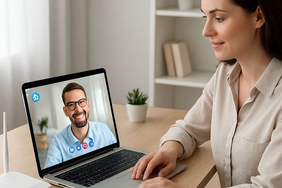 Use a stable internet connection for smooth communication illustration