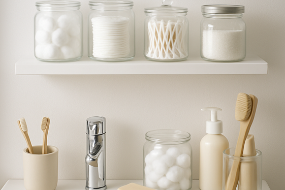 Use Clear Glass or Open Containers for Organization illustration