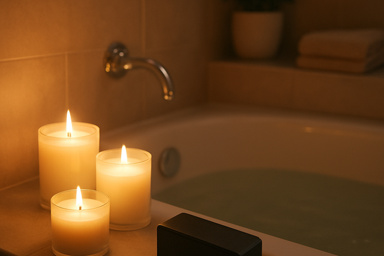 Use Scented Candles and Soft Music for Ambiance illustration