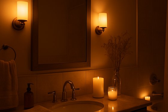 Install Warm, Dimmable Lighting to Set the Mood illustration