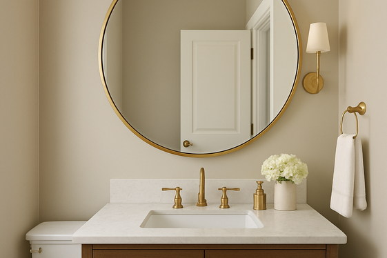 Add a Statement Mirror to Open Up the Space illustration