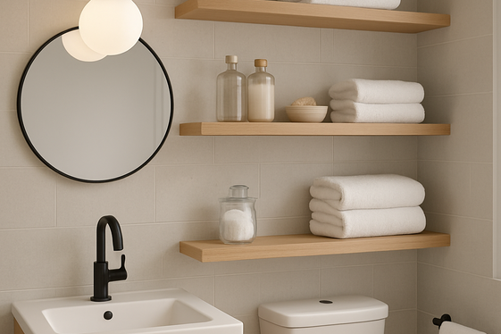 Use Floating Shelves for Sleek Storage illustration