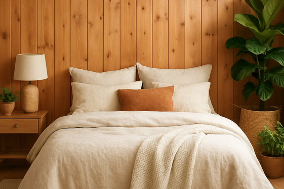 Warm Wood Paneling for Cozy Vibes illustration
