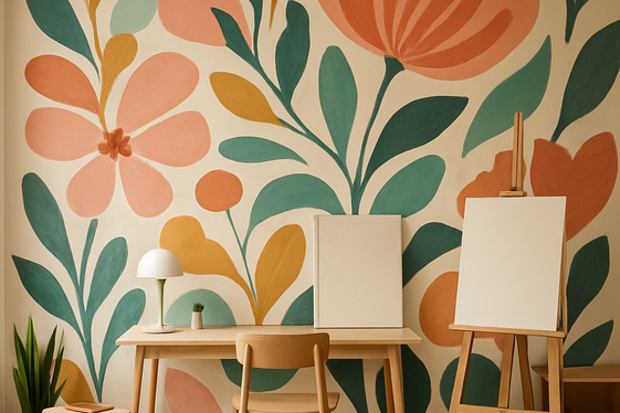 Hand-Painted Mural Art for Personal Expression illustration