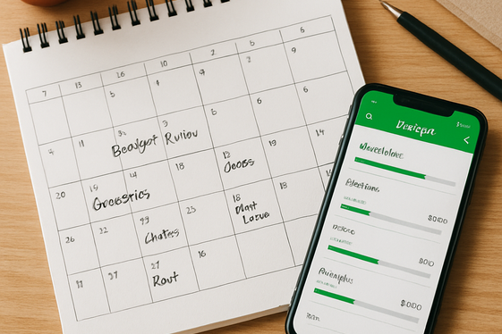 Review and Adjust Your Budget Monthly illustration