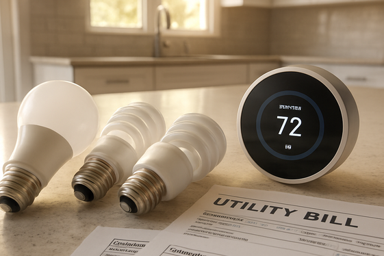 Trim Down Your Home Utility Bills illustration