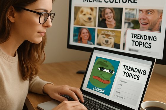 Write a Meme Culture Blog with Ad Revenue illustration