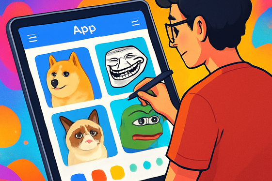 Design Memes for Mobile Apps and Games illustration