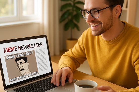 Launch a Meme Newsletter Subscription illustration