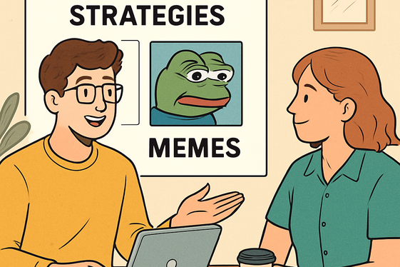 Offer Meme Creation Services to Small Businesses illustration