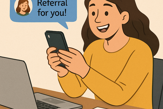 Asking for Referrals from Current Contacts illustration