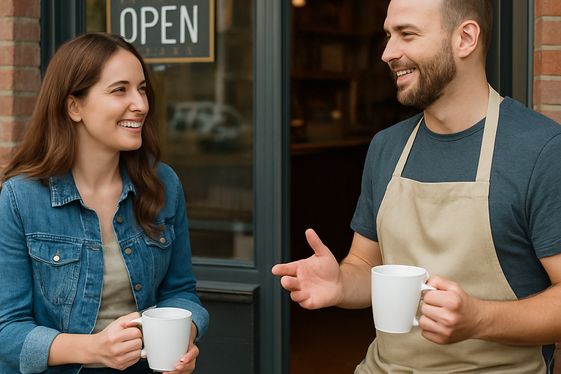 Reaching Out to Small Businesses Near You illustration