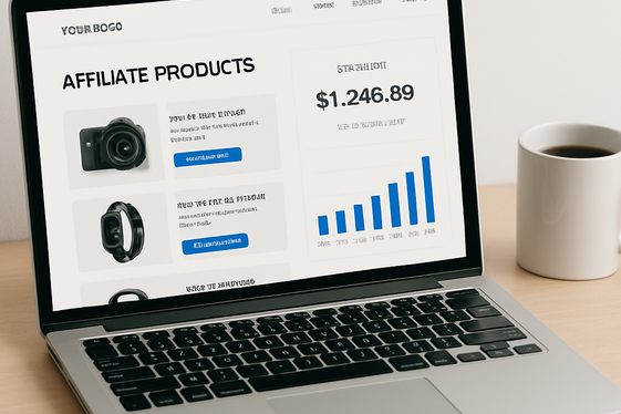 Monetizing Websites with Affiliate Marketing illustration