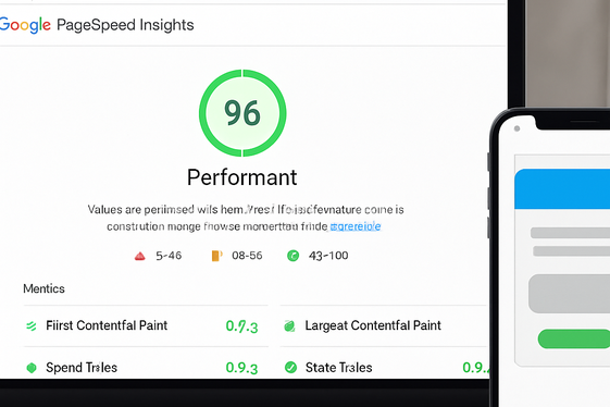 Improving Website Speed and Mobile Experience illustration