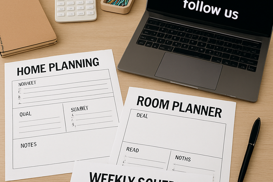 Sell Printable Home Planning Templates illustration