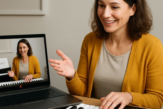 Teach Music Lessons From Home illustration