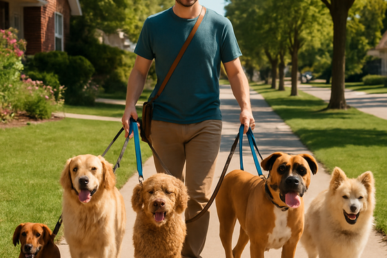 Provide Pet Sitting or Dog Walking illustration