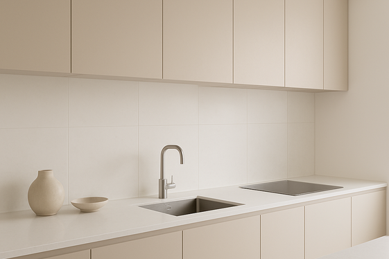 Large White Quartz Tiles for Minimalism illustration