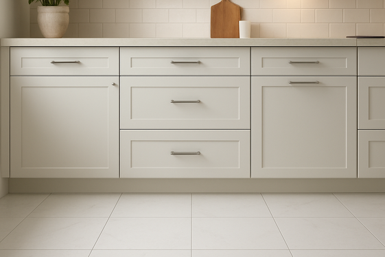 Matte White Porcelain with Subtle Veining illustration