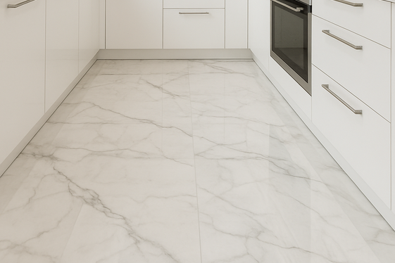 Glossy White Marble for a Luxurious Feel illustration