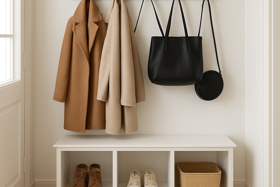 Add Hooks and Cubbies for Easy Organization illustration