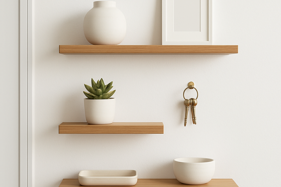 Install Floating Shelves for Stylish Storage illustration