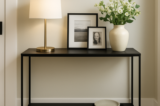 Opt for a Chic Console Table with Decorative Accents illustration