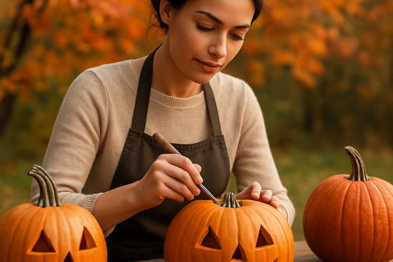 Decorative Pumpkin Carving Services for Local Clients illustration