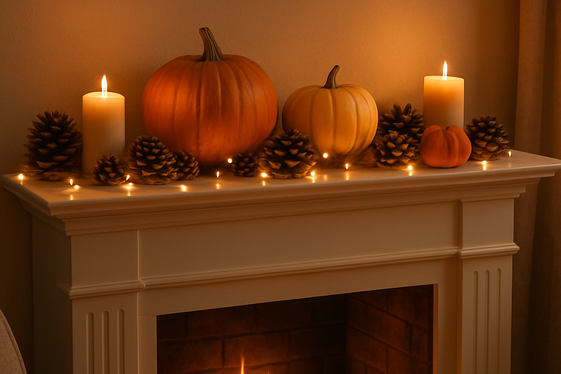 Decorate the Mantel with Seasonal Accents illustration