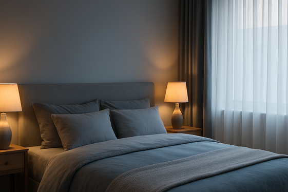 Optimizing Lighting to Enhance Gray and Blue Hues illustration