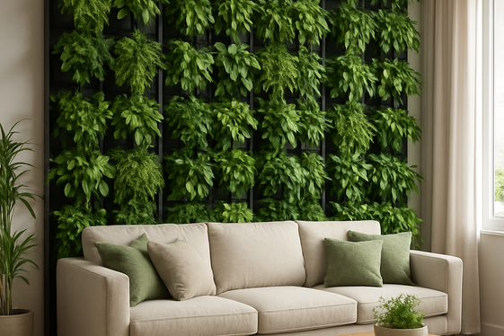 Vertical Garden Wall for Lush, Green Ambiance illustration
