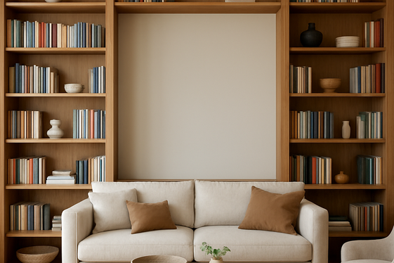 Custom Built-in Bookcases to Frame Your Space illustration