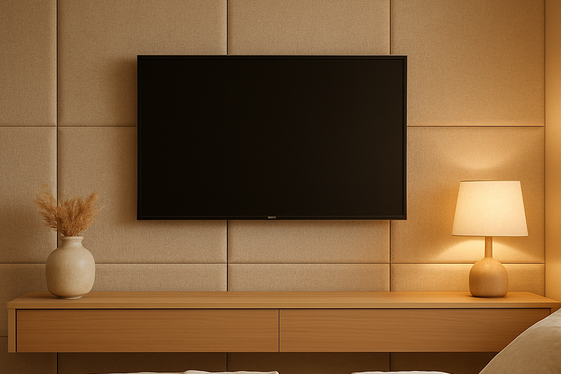 Textured Fabric Panels for Warmth and Soundproofing illustration