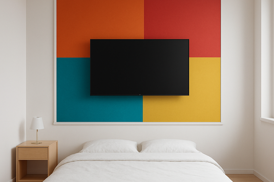Minimalist Wall Mount with a Color Pop Accent illustration