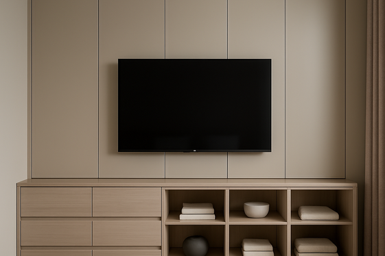 Customized Cabinetry with Hidden Storage illustration