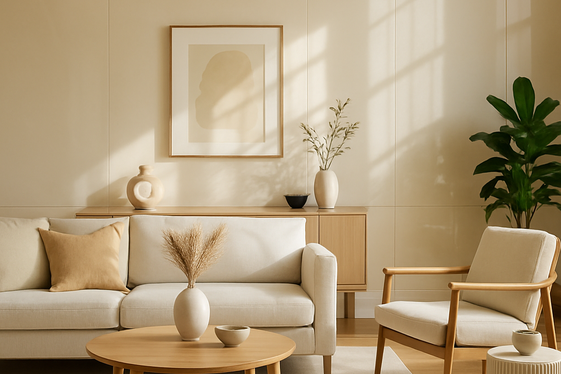 Glossy Walls to Reflect Light and Expand Space illustration