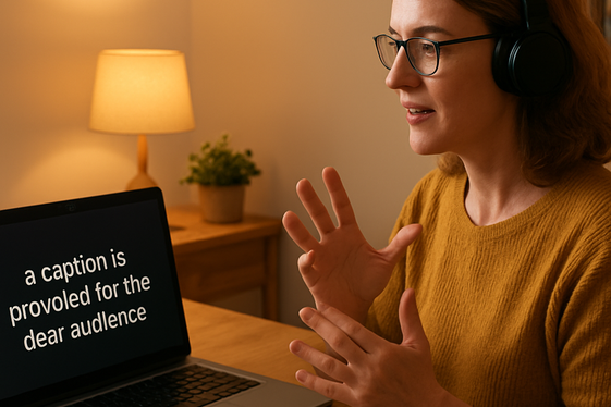 Captioning for the Deaf and Hard of Hearing: A Rewarding Niche illustration
