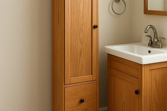 Use Narrow and Tall Cabinets illustration