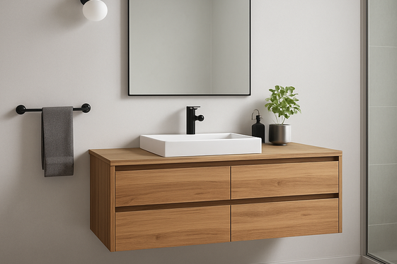 Choose Floating Vanities to Maximize Floor Space illustration