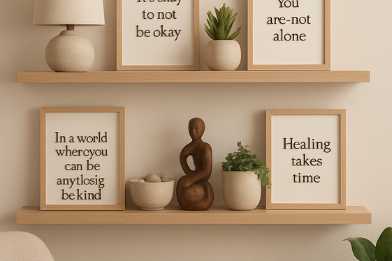 Add personal touches without clutter illustration