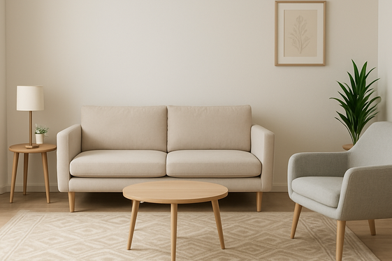 Add a statement rug for warmth and texture illustration