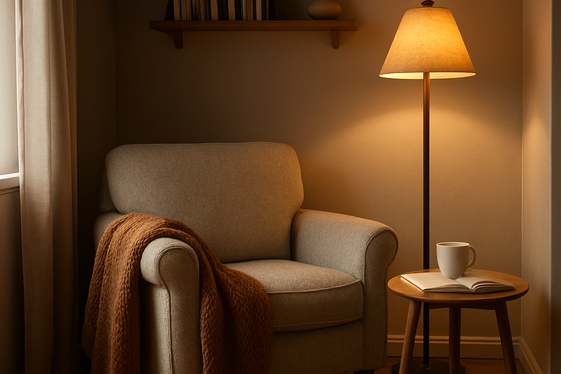 Design a Cozy Reading Nook in an Unused Corner illustration